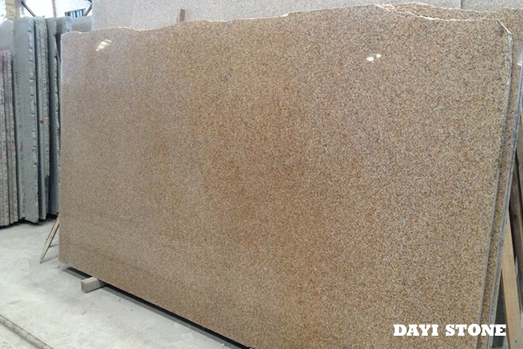 Slabs Yellow Granite G682 Top polished edges natural 250up x 140up - Dayi Stone